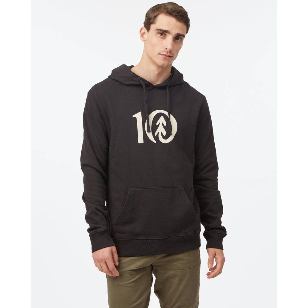 Tentree Black Organic Cotton Classic Hoodie Unisex Small Outdoor Sustainable
